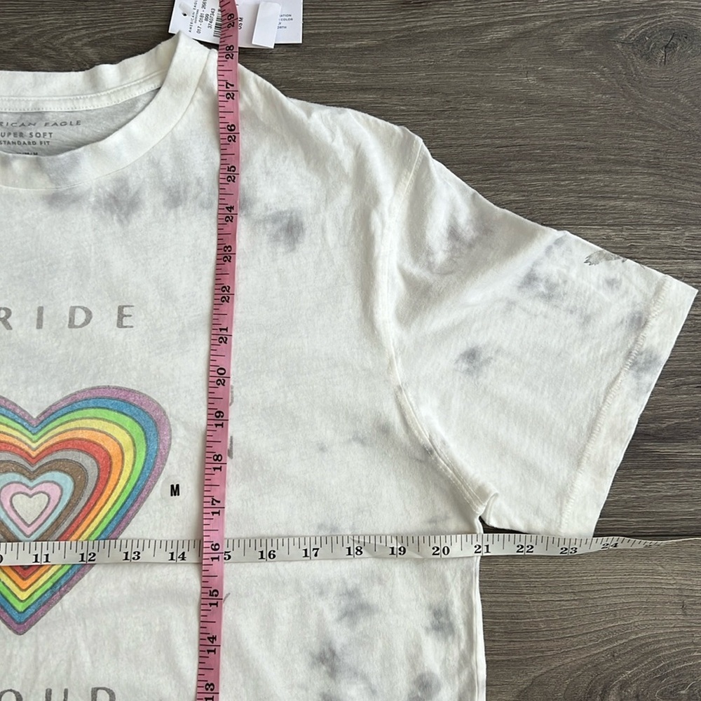 AMERICAN EAGLE Pride Graphic Tee Sz Medium Tie Dye Love & Unity Festival Tshirt - Picture 7 of 8